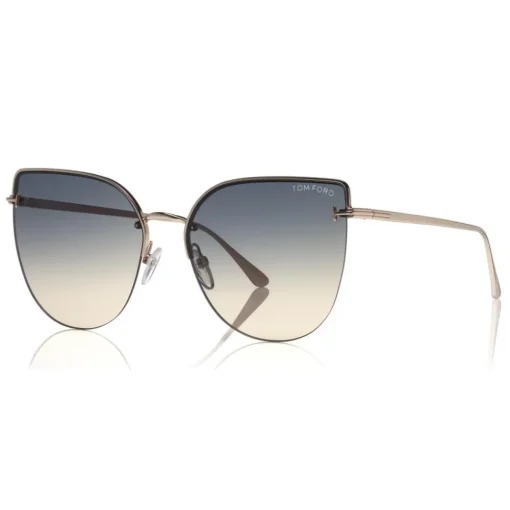 Tom Ford Eyewear Tom Ford - Ingrid Sunglasses - Cat-Eye Metal Sunglasses - Gold - FT0652 - Sunglasses - - Avvenice^ Sunglasses & Eyewear