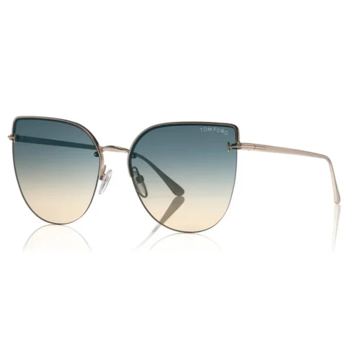 Tom Ford Eyewear Tom Ford - Ingrid Sunglasses - Cat-Eye Metal Sunglasses - Rose Gold Grey - FT0652 - Sunglasses - - Avvenice