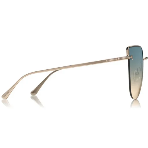 Tom Ford Eyewear Tom Ford - Ingrid Sunglasses - Cat-Eye Metal Sunglasses - Rose Gold Grey - FT0652 - Sunglasses - - Avvenice