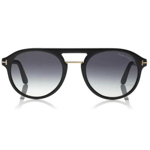 Tom Ford Eyewear Tom Ford - Ivan Sunglasses - Round Acetate Sunglasses - Black - FT0675 - Sunglasses - - Avvenice