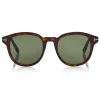 Tom Ford Eyewear Tom Ford - Jameson Sunglasses - Round Acetate Sunglasses - Dark Havana - FT0752 - Sunglasses - - Avvenice