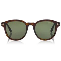 Tom Ford Eyewear Tom Ford - Jameson Sunglasses - Round Acetate Sunglasses - Dark Havana - FT0752 - Sunglasses - - Avvenice