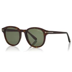Tom Ford Eyewear Tom Ford - Jameson Sunglasses - Round Acetate Sunglasses - Dark Havana - FT0752 - Sunglasses - - Avvenice
