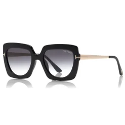 Tom Ford Eyewear Tom Ford - Jasmine Sunglasses - Square Acetate Sunglasses - Black - FT0610 - Sunglasses - - Avvenice^ Sunglasses & Eyewear