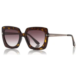 Tom Ford Eyewear Tom Ford - Jasmine Sunglasses - Square Acetate Sunglasses - Havana - FT0610 - Sunglasses - - Avvenice