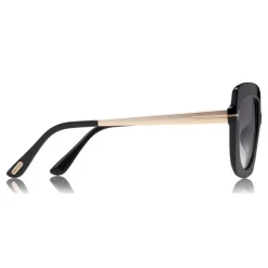 Tom Ford Eyewear Tom Ford - Jasmine Sunglasses - Square Acetate Sunglasses - Black - FT0610 - Sunglasses - - Avvenice^ Sunglasses & Eyewear