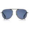 Tom Ford Eyewear Tom Ford - Jason Sunglasses - Pilot Style Sunglasses - Rose Gold Blue - FT0621 - Sunglasses - - Avvenice