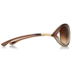 Tom Ford Eyewear Tom Ford - Jennifer Soft Square Sunglasses - Squared Acetate Sunglasses - Bronze - FT0008 - Sunglasses - - Avvenice