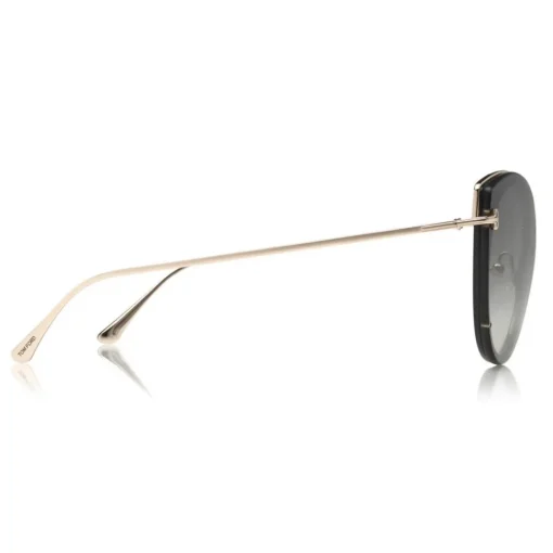 Tom Ford Eyewear Tom Ford - Jess Sunglasses - Round Metal and Acetate Sunglasses - Black - FT0683 - Sunglasses - - Avvenice