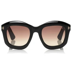 Tom Ford Eyewear Tom Ford - Julia Sunglasses - Square Acetate Sunglasses - Black - FT0582 - Sunglasses - - Avvenice