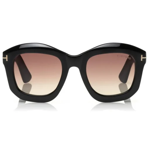 Tom Ford Eyewear Tom Ford - Julia Sunglasses - Square Acetate Sunglasses - Black - FT0582 - Sunglasses - - Avvenice