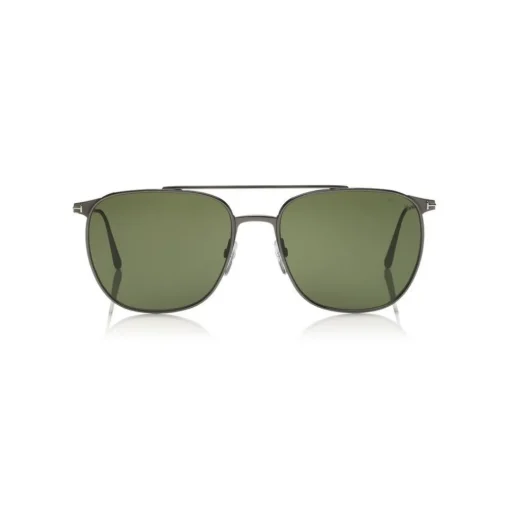 Tom Ford Eyewear Tom Ford - Kip Sunglasses - Square Metal Sunglasses - Green - FT0692 - Sunglasses - - Avvenice