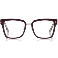 Tom Ford Eyewear Tom Ford - Large Optical Glasses - Square Acetate Optical Glasses - Wine - FT5507 - Optical Glasses - - Avvenice