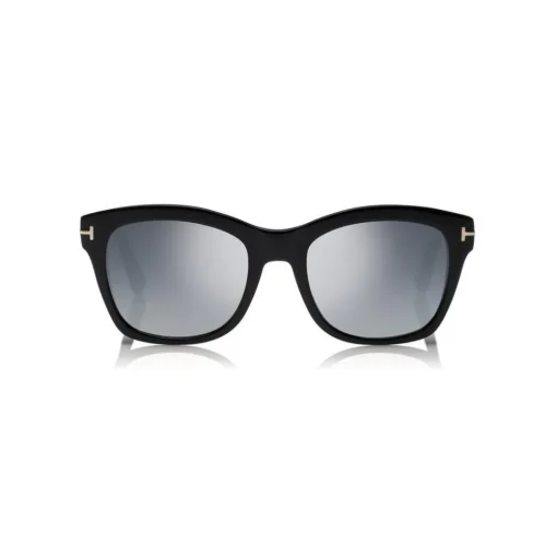 Tom Ford Eyewear Tom Ford - Lauren Sunglasses - Squared Acetate Sunglasses - Black - FT0614 - Sunglasses - - Avvenice^ Sunglasses & Eyewear