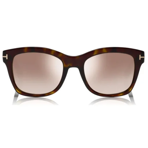 Tom Ford Eyewear Tom Ford - Lauren Sunglasses - Squared Acetate Sunglasses - Dark Havana - FT0614 - Sunglasses - - Avvenice