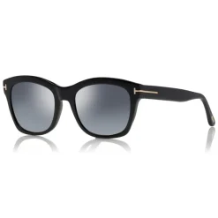Tom Ford Eyewear Tom Ford - Lauren Sunglasses - Squared Acetate Sunglasses - Black - FT0614 - Sunglasses - - Avvenice^ Sunglasses & Eyewear