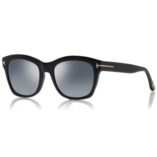 Tom Ford Eyewear Tom Ford - Lauren Sunglasses - Squared Acetate Sunglasses - Black - FT0614 - Sunglasses - - Avvenice^ Sunglasses & Eyewear