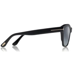 Tom Ford Eyewear Tom Ford - Lauren Sunglasses - Squared Acetate Sunglasses - Black - FT0614 - Sunglasses - - Avvenice^ Sunglasses & Eyewear