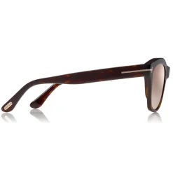 Tom Ford Eyewear Tom Ford - Lauren Sunglasses - Squared Acetate Sunglasses - Dark Havana - FT0614 - Sunglasses - - Avvenice