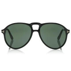 Tom Ford Eyewear Tom Ford - Lennon Sunglasses - Pilot Acetate Sunglasses - FT0645 - Black - - Avvenice