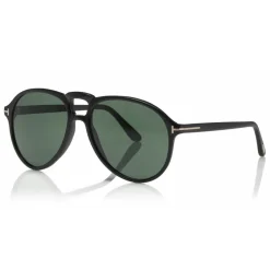 Tom Ford Eyewear Tom Ford - Lennon Sunglasses - Pilot Acetate Sunglasses - FT0645 - Black - - Avvenice