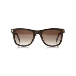 Tom Ford Eyewear Tom Ford - Leo Square Sunglasses - Square Acetate Sunglasses - Brown Wood - FT0336 - Sunglasses - - Avvenice^ Sunglasses & Eyewear