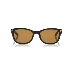 Tom Ford Eyewear Tom Ford - Magnetic Clip Sunglasses - Square Metal Sunglasses - Gold Havana - FT5474 - Sunglasses - - Avvenice^ Sunglasses & Eyewear