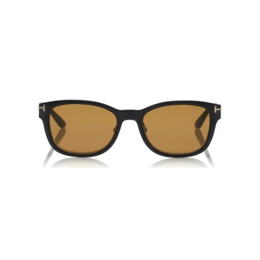 Tom Ford Eyewear Tom Ford - Magnetic Clip Sunglasses - Square Metal Sunglasses - Gold Havana - FT5474 - Sunglasses - - Avvenice^ Sunglasses & Eyewear