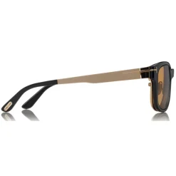 Tom Ford Eyewear Tom Ford - Magnetic Clip Sunglasses - Square Metal Sunglasses - Gold Havana - FT5474 - Sunglasses - - Avvenice^ Sunglasses & Eyewear