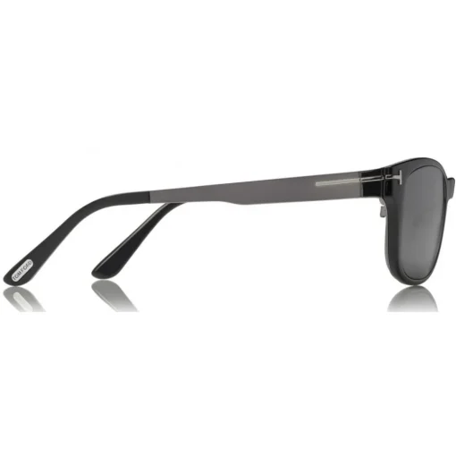 Tom Ford Eyewear Tom Ford - Magnetic Clip Sunglasses - Square Metal Sunglasses - Grey - FT5474 - Sunglasses - - Avvenice