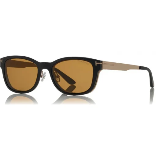 Tom Ford Eyewear Tom Ford - Magnetic Clip Sunglasses - Square Metal Sunglasses - Gold Havana - FT5474 - Sunglasses - - Avvenice^ Sunglasses & Eyewear