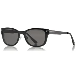 Tom Ford Eyewear Tom Ford - Magnetic Clip Sunglasses - Square Metal Sunglasses - Grey - FT5474 - Sunglasses - - Avvenice