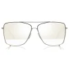 Tom Ford Eyewear Tom Ford - Magnus Sunglasses - Navigator Shape Sunglasses - White Gold - FT0651 - Sunglasses - - Avvenice