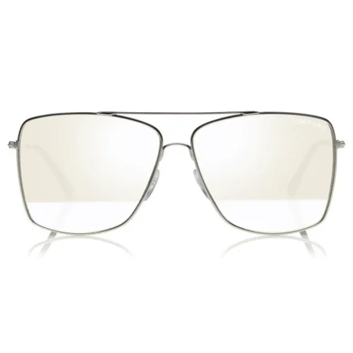 Tom Ford Eyewear Tom Ford - Magnus Sunglasses - Navigator Shape Sunglasses - White Gold - FT0651 - Sunglasses - - Avvenice