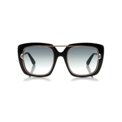 Tom Ford Eyewear Tom Ford - Marissa Sunglasses - Square Acetate and Metal Sunglasses - Black - FT0619 - Sunglasses - - Avvenice^ Sunglasses & Eyewear