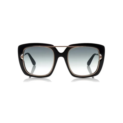 Tom Ford Eyewear Tom Ford - Marissa Sunglasses - Square Acetate and Metal Sunglasses - Black - FT0619 - Sunglasses - - Avvenice^ Sunglasses & Eyewear