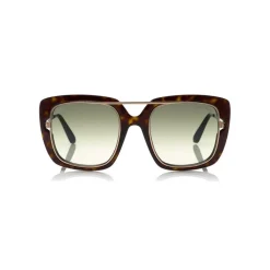 Tom Ford Eyewear Tom Ford - Marissa Sunglasses - Square Acetate and Metal Sunglasses - Havana - FT0619 - Sunglasses - - Avvenice