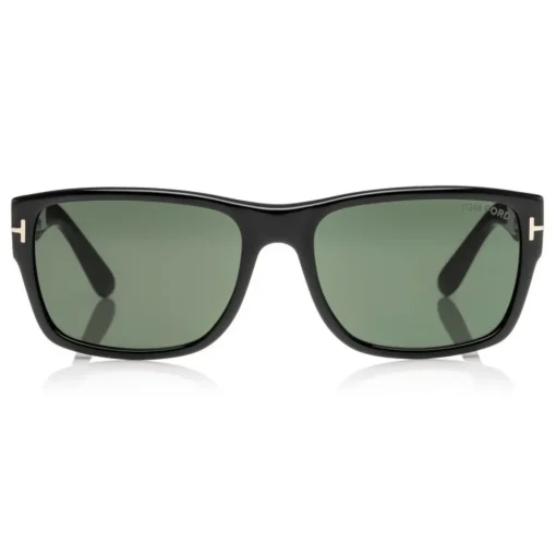 Tom Ford Eyewear Tom Ford - Mason Sunglasses - Soft Squared Acetate Sunglasses - Black -FT0445 - Sunglasses - - Avvenice