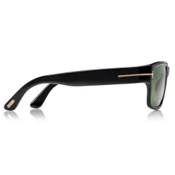 Tom Ford Eyewear Tom Ford - Mason Sunglasses - Soft Squared Acetate Sunglasses - Black -FT0445 - Sunglasses - - Avvenice