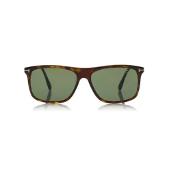 Tom Ford Eyewear Tom Ford - Max Polarized Sunglasses - Square Acetate Sunglasses - Dark Havana - FT0588-P - Sunglasses - - Avvenice