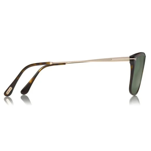 Tom Ford Eyewear Tom Ford - Max Polarized Sunglasses - Square Acetate Sunglasses - Dark Havana - FT0588-P - Sunglasses - - Avvenice