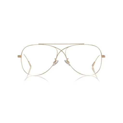 Tom Ford Eyewear Tom Ford - Metal Criss Cross Aviators Optical Glasses - Pilot Shape - Rose Gold - FT5531 - Optical Glasses - - Avvenice