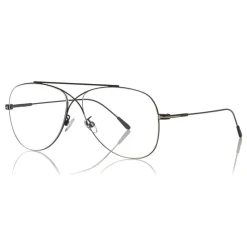 Tom Ford Eyewear Tom Ford - Metal Criss Cross Aviators Optical Glasses - Pilot Shape - Black - FT5531 - Optical Glasses - - Avvenice^ Sunglasses & Eyewear