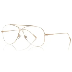 Tom Ford Eyewear Tom Ford - Metal Criss Cross Aviators Optical Glasses - Pilot Shape - Rose Gold - FT5531 - Optical Glasses - - Avvenice