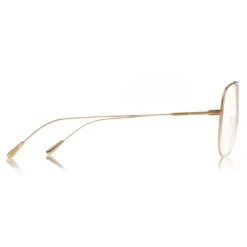 Tom Ford Eyewear Tom Ford - Metal Criss Cross Aviators Optical Glasses - Pilot Shape - Rose Gold - FT5531 - Optical Glasses - - Avvenice