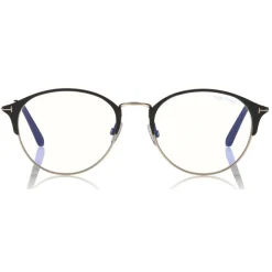 Tom Ford Eyewear Tom Ford - Metal Optical Sunglasses - Round Optical Glasses - Black Gold - FT5541-B - Optical Sunglasses - - Avvenice^ Sunglasses & Eyewear