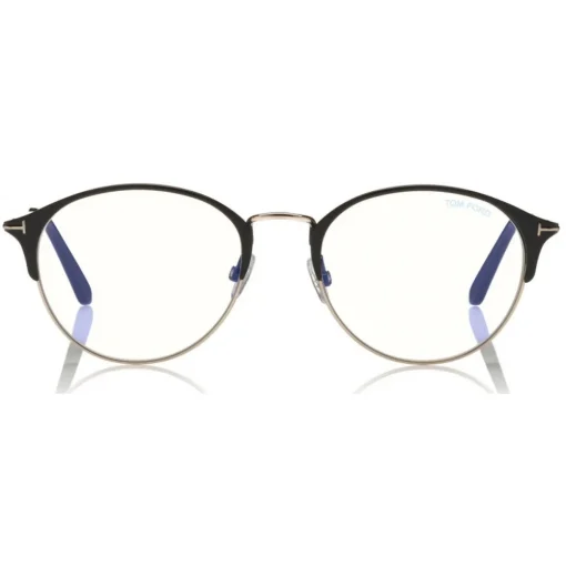 Tom Ford Eyewear Tom Ford - Metal Optical Sunglasses - Round Optical Glasses - Black Gold - FT5541-B - Optical Sunglasses - - Avvenice^ Sunglasses & Eyewear