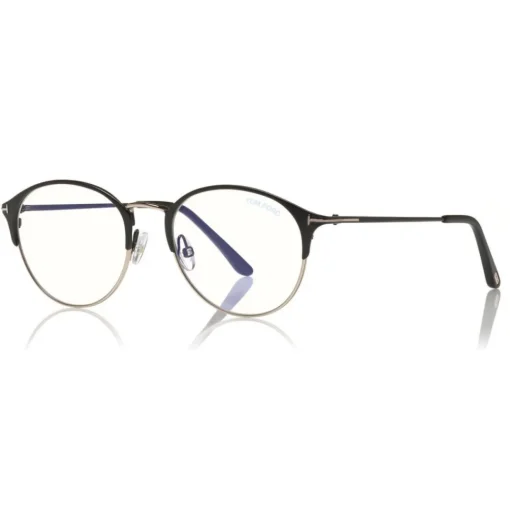 Tom Ford Eyewear Tom Ford - Metal Optical Sunglasses - Round Optical Glasses - Black Gold - FT5541-B - Optical Sunglasses - - Avvenice^ Sunglasses & Eyewear