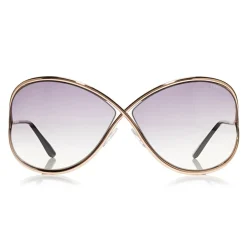 Tom Ford Eyewear Tom Ford - Miranda Sunglasses - Oversized Square Acetate Sunglasses - FT0130 - Gold - - Avvenice