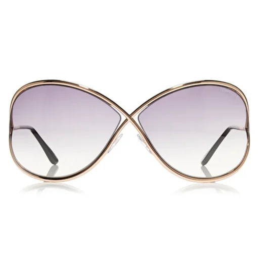 Tom Ford Eyewear Tom Ford - Miranda Sunglasses - Oversized Square Acetate Sunglasses - FT0130 - Gold - - Avvenice